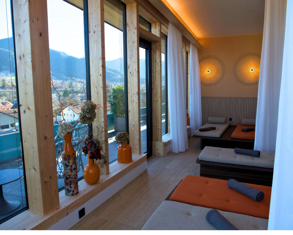 Flesslers Rooftop Spa Ruheraum